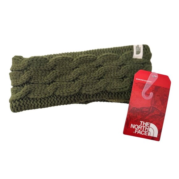 The North Face Accessories - New The North Face Women's Fuzzy Cable Earband Burnt Olive Green One Size